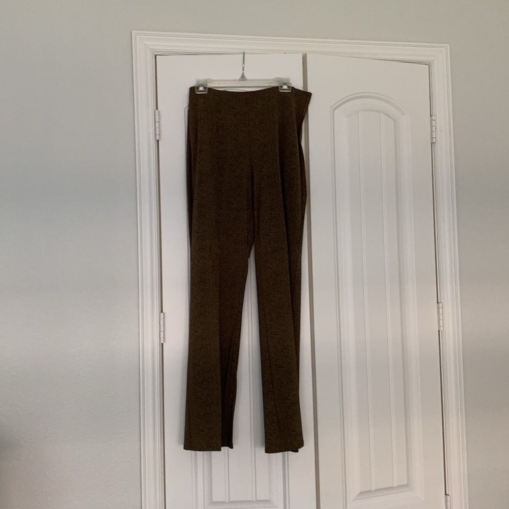 Talbots Elastic Waist Abstract Print Trousers